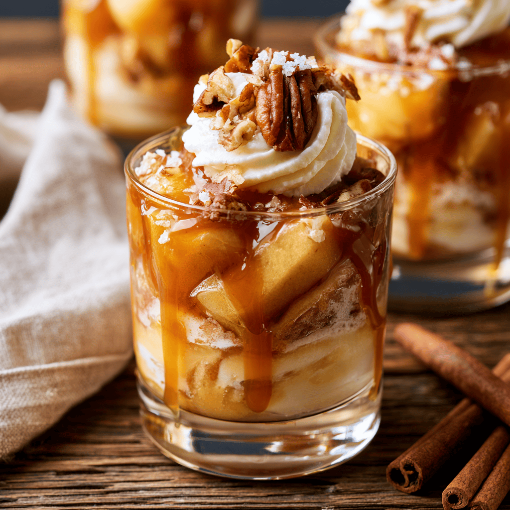 Step-by-step preparation of Easy Caramel Apple Dessert Cups (Caramel Apple Dessert Cups)
