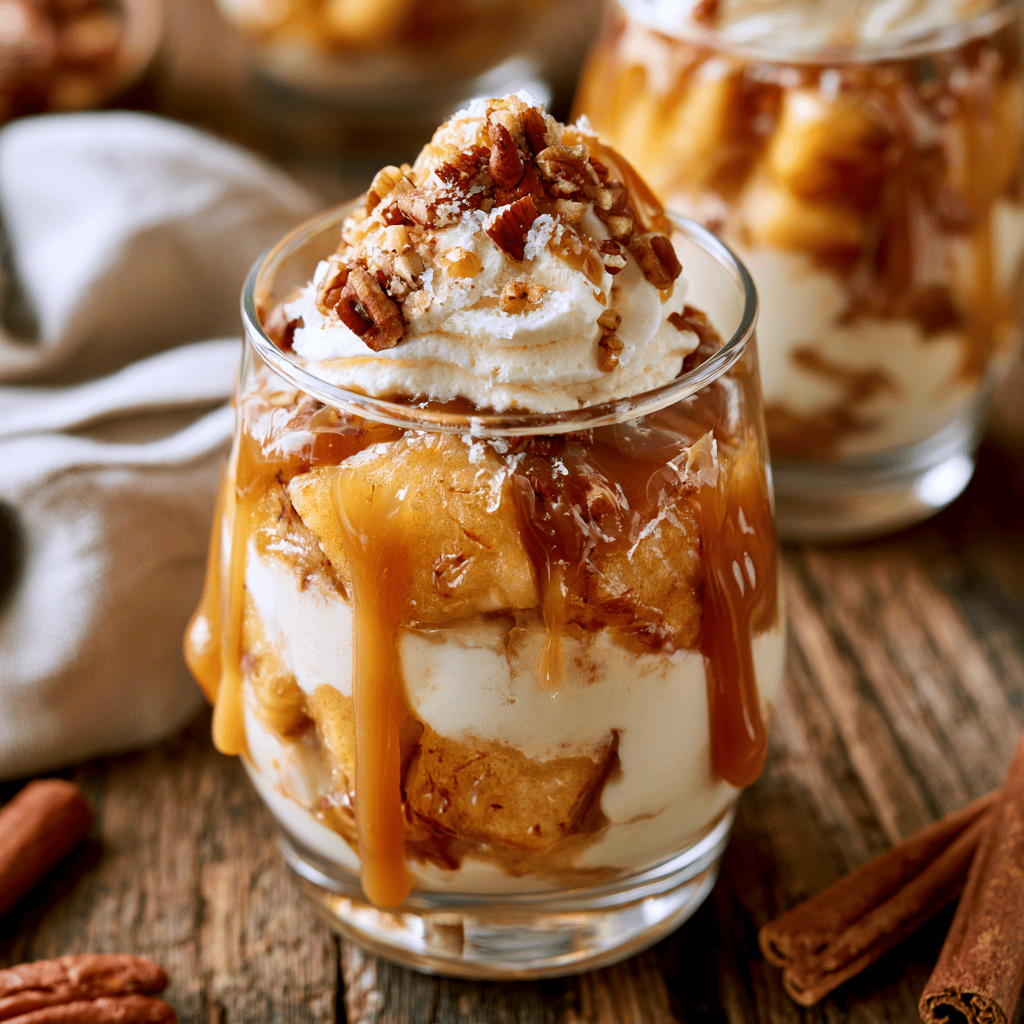 Easy Caramel Apple Dessert Cups — homemade Caramel Apple Dessert Cups recipe