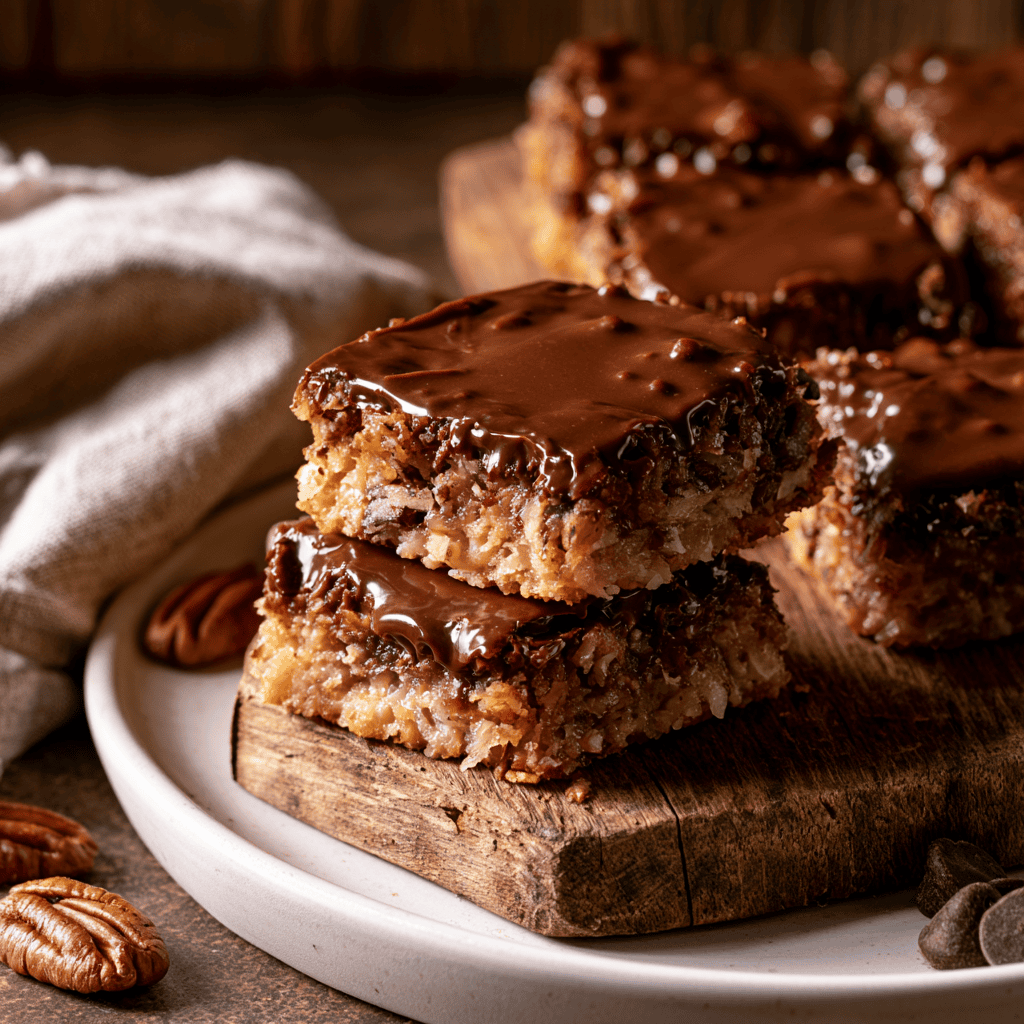 Easy German Chocolate Cookie Bars — homemade German Chocolate Cookie Bars recipe