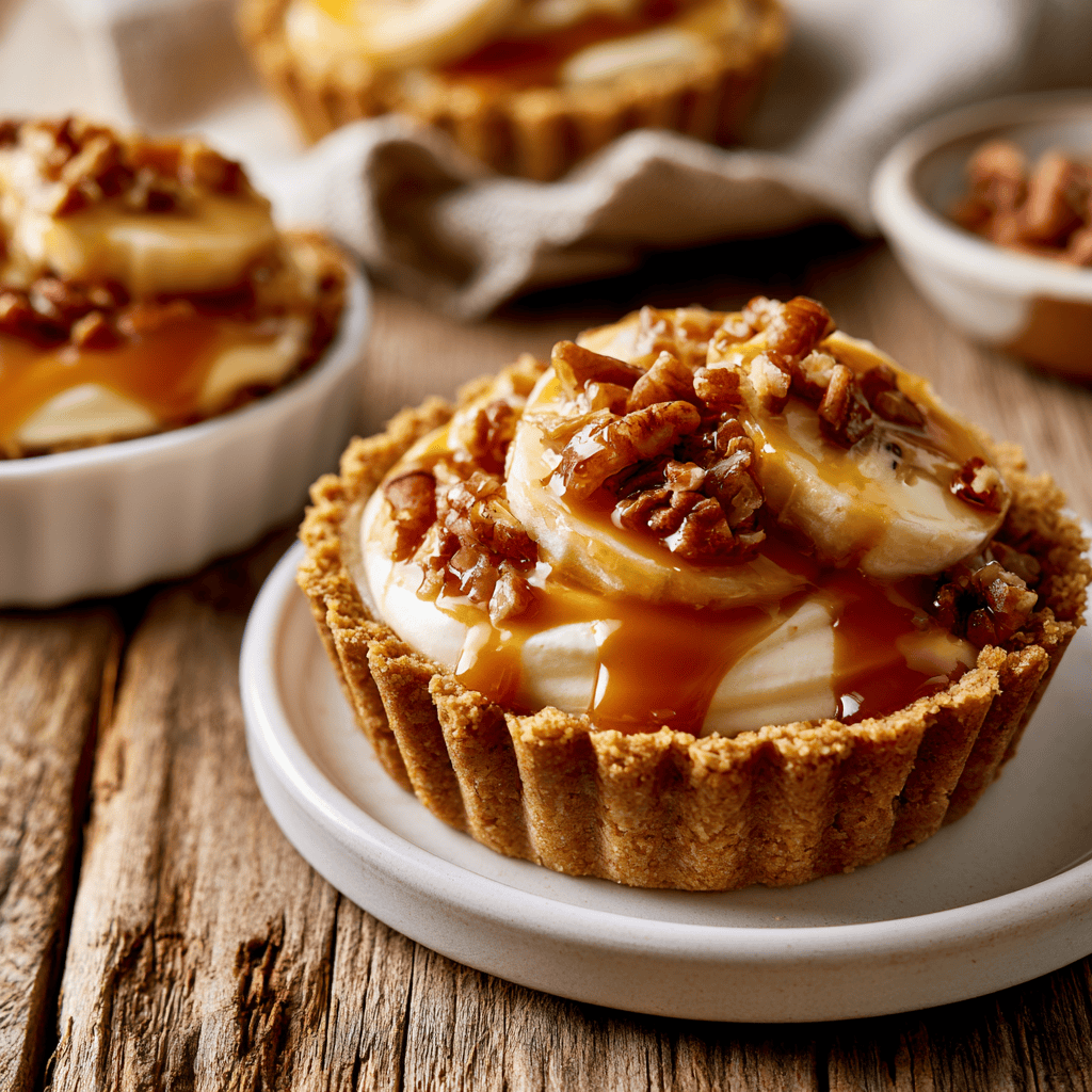 Easy No-Bake Mini Banana Cream Pies Serving suggestion for Easy No-Bake Mini Banana Cream Pies โ no-bake mini banana cream pies