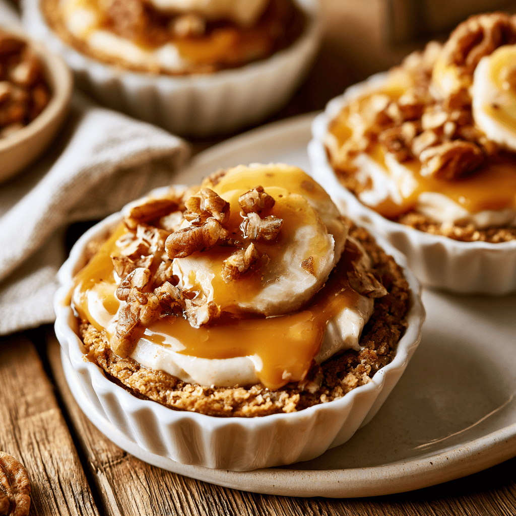 Easy No-Bake Mini Banana Cream Pies — homemade no-bake mini banana cream pies recipe