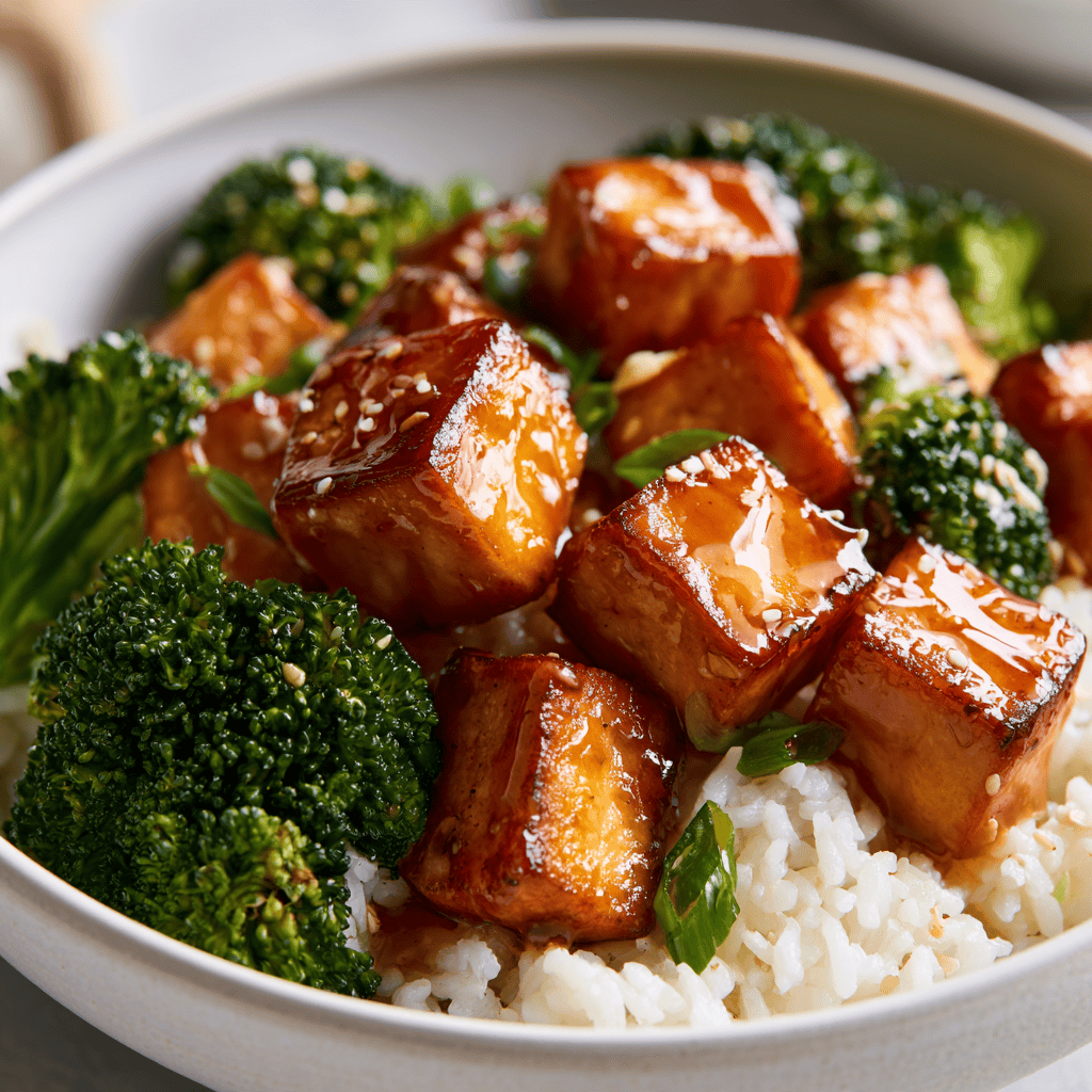 Step-by-step preparation of Fast Sweet Chili Tofu Bowls (sweet chili tofu bowls)