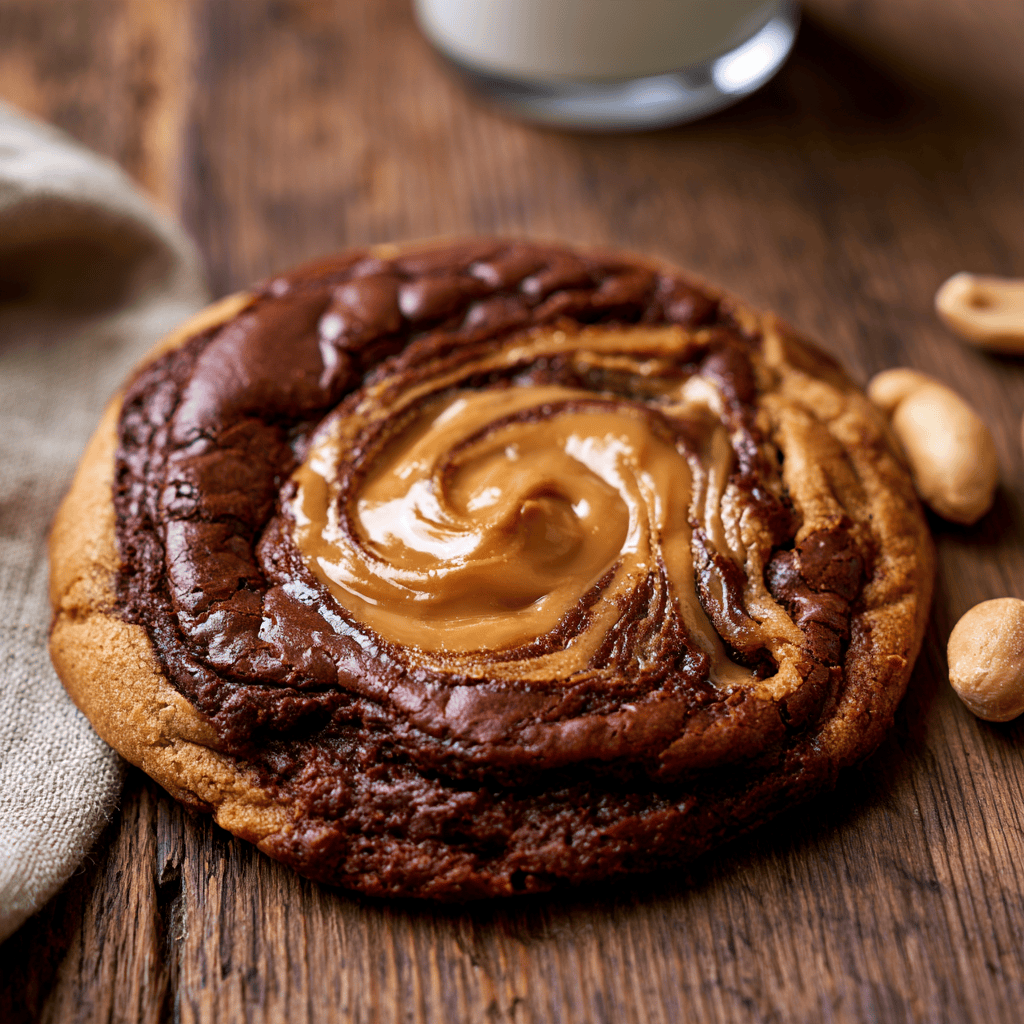 Step-by-step preparation of Fudgy Peanut Butter Brownie Swirl Cookies (Peanut Butter Brownie Swirl Cookies)