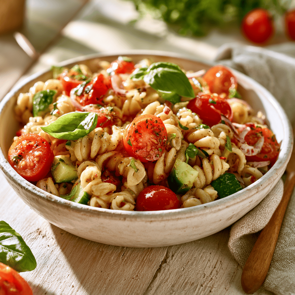 Step-by-step preparation of Gluten-Free Italian Pasta Salad (Dairy-Free) (Gluten-Free Italian Pasta Salad)