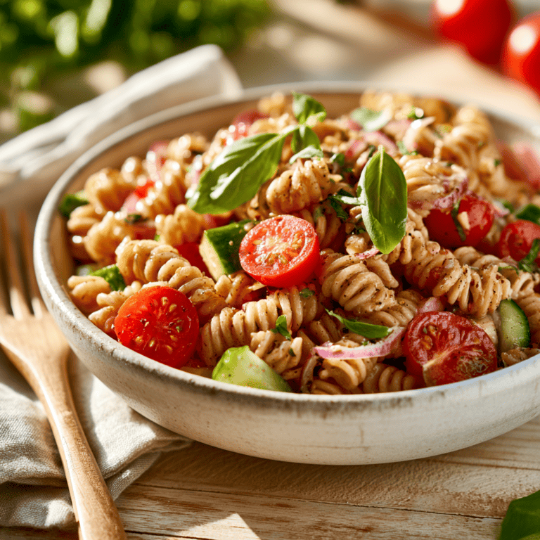Gluten-Free Italian Pasta Salad (Dairy-Free) — homemade Gluten-Free Italian Pasta Salad recipe