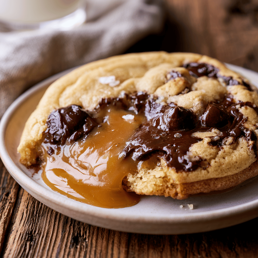 Gooey Caramel Cheesecake Cookies — homemade Caramel Cheesecake Cookies recipe