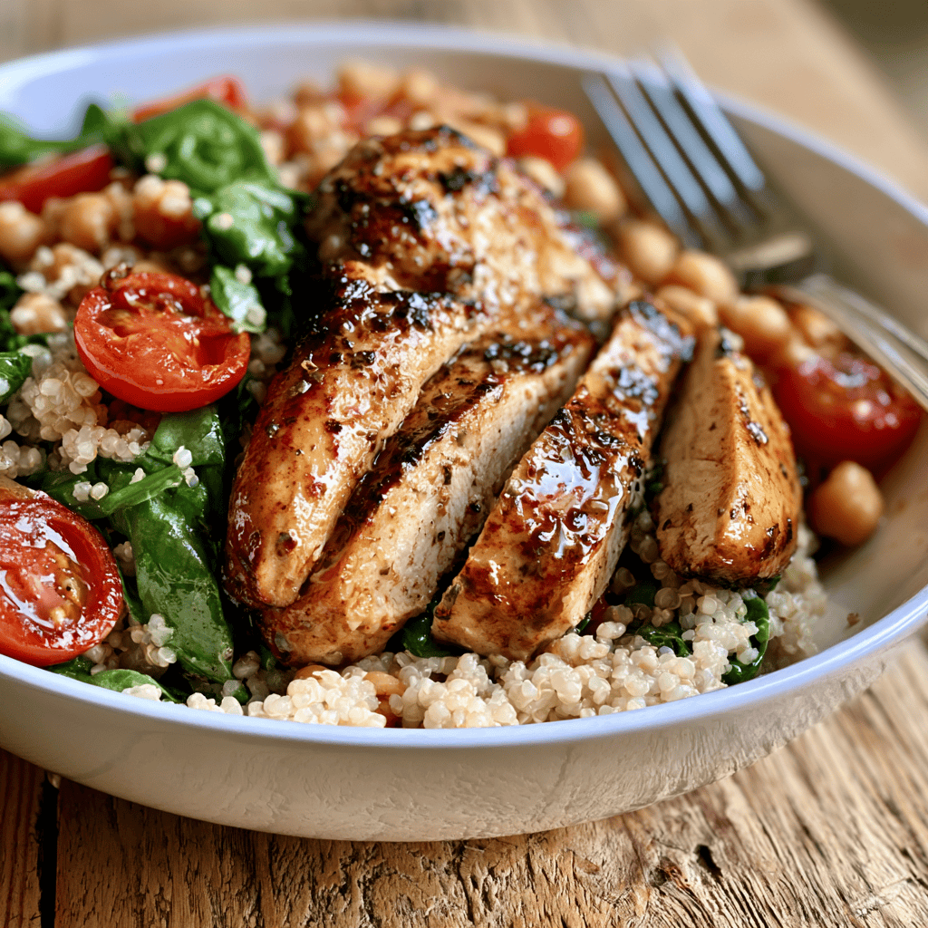 Step-by-step preparation of Grilled Chicken Protein Power Bowl (Grilled Chicken Protein Power Bowl)