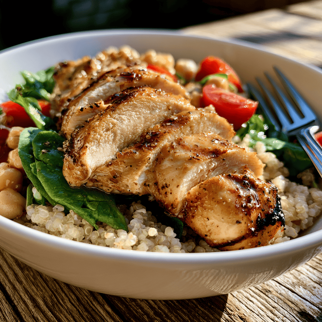 Serving suggestion for Grilled Chicken Protein Power Bowl — Grilled Chicken Protein Power Bowl