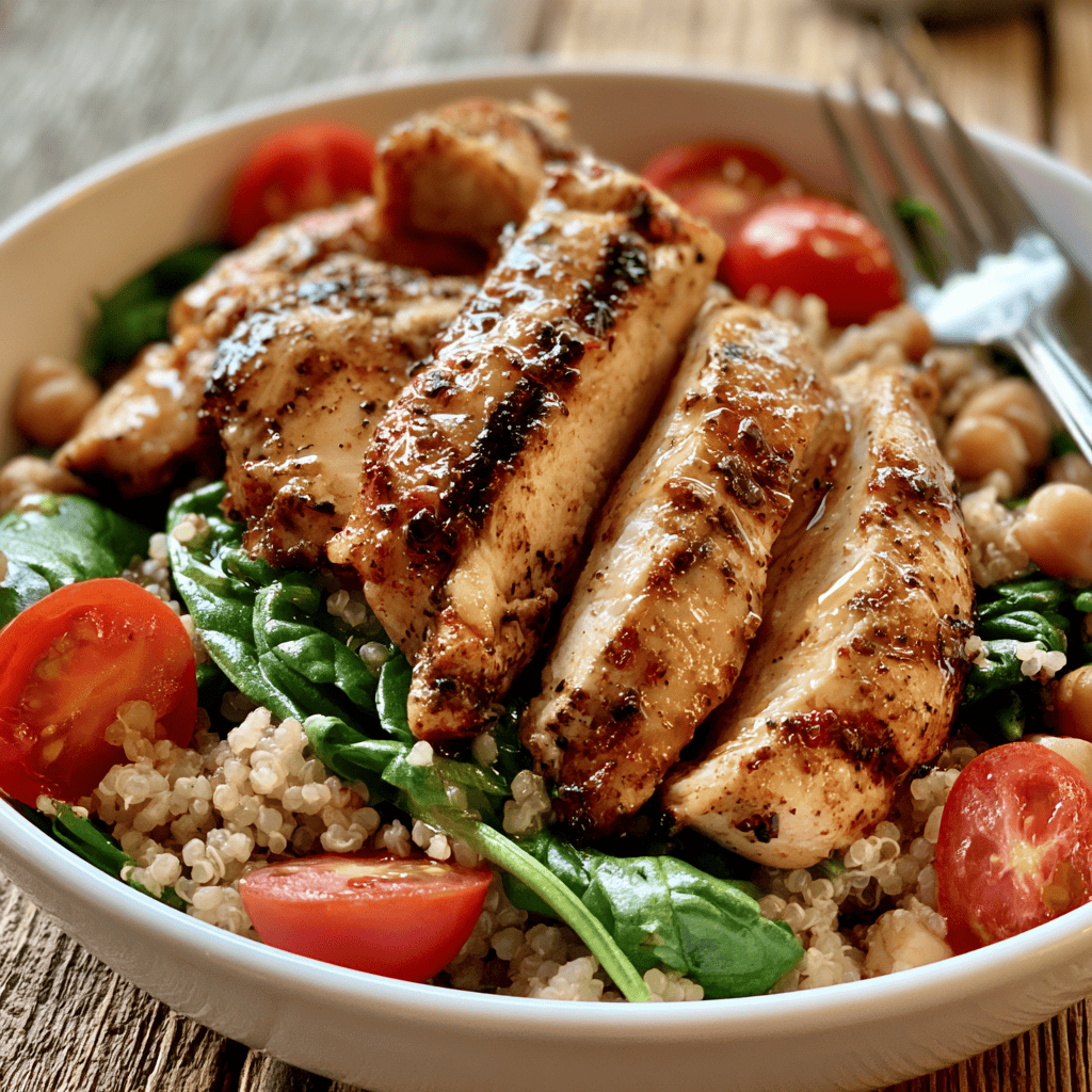 Grilled Chicken Protein Power Bowl — homemade Grilled Chicken Protein Power Bowl recipe