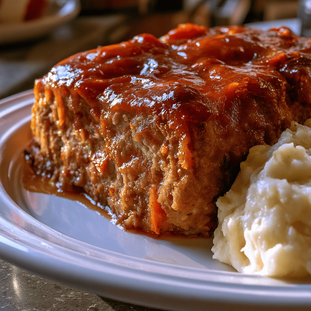 Healthy Meatloaf with Veggie Mash — homemade healthy meatloaf recipe
