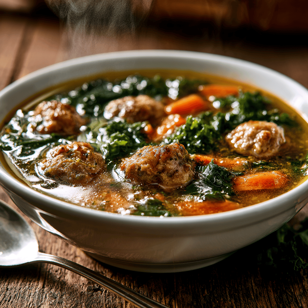 Healthy Turkey Meatball Soup — homemade Healthy Turkey Meatball Soup recipe