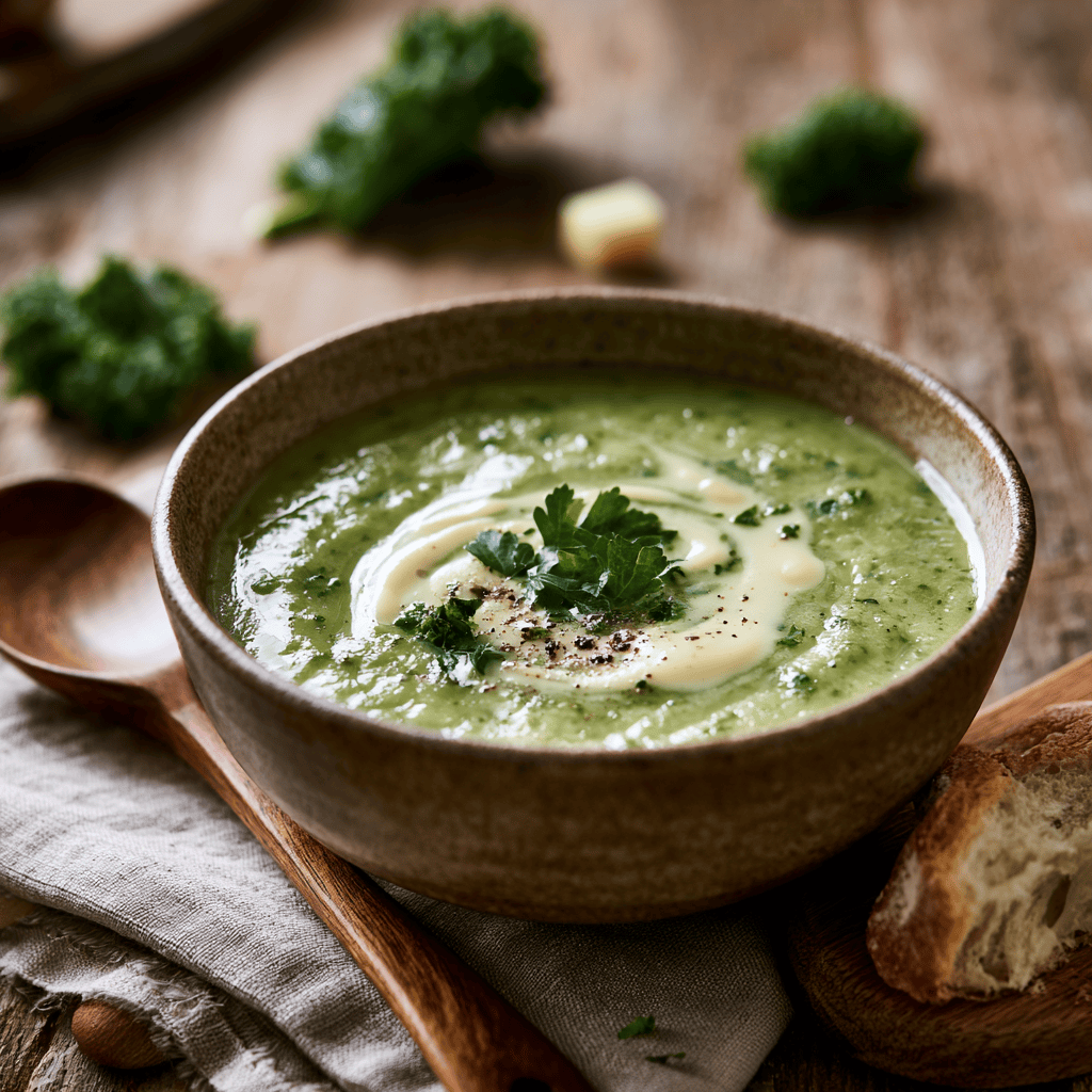 Hearty & Healthy Homemade Potato Kale Soup Step-by-step preparation of Hearty & Healthy Homemade Potato Kale Soup (Potato Kale Soup)