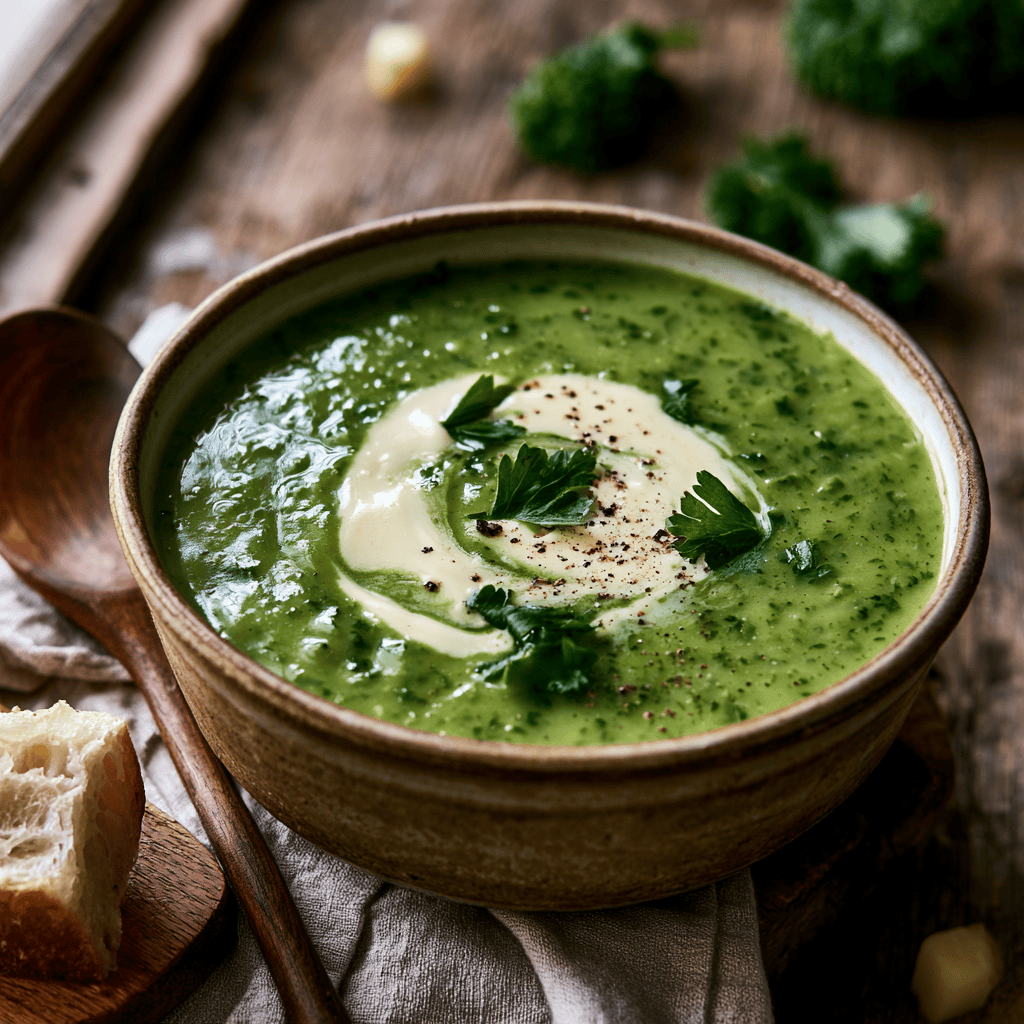 Hearty & Healthy Homemade Potato Kale Soup Serving suggestion for Hearty & Healthy Homemade Potato Kale Soup β Potato Kale Soup