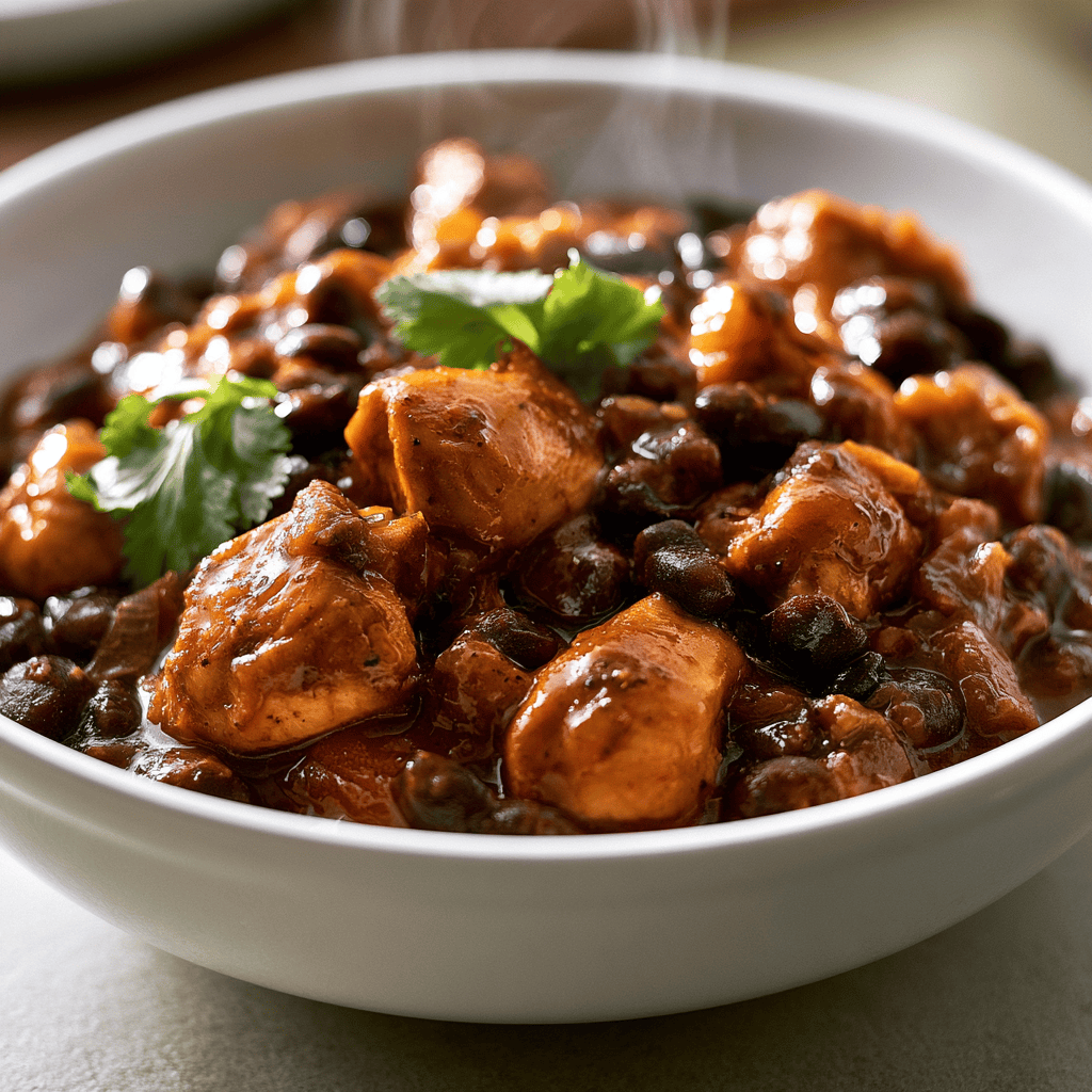 High-Protein Chicken and Bean Chili Serving suggestion for High-Protein Chicken and Bean Chili โ High-Protein Chicken and Bean Chili