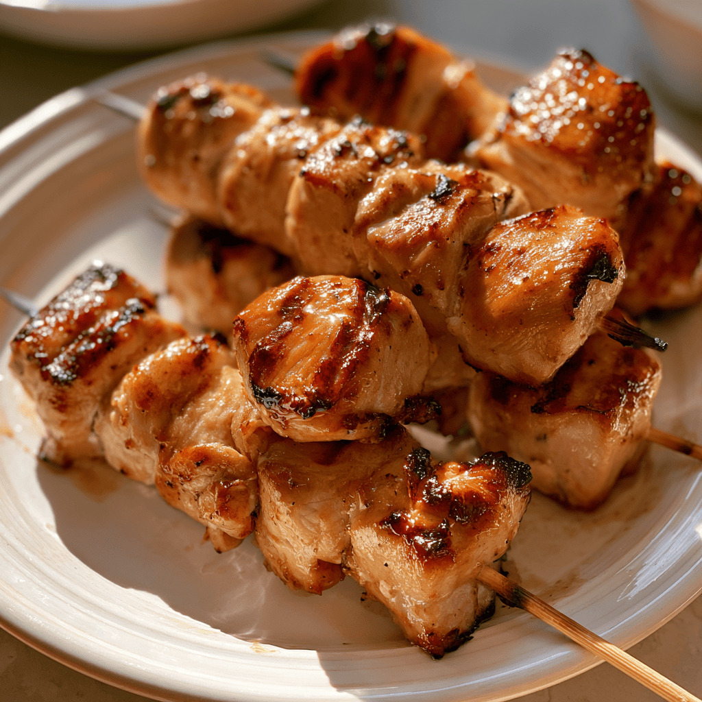High-Protein Chicken Breast Skewers — homemade high-protein chicken breast skewers recipe