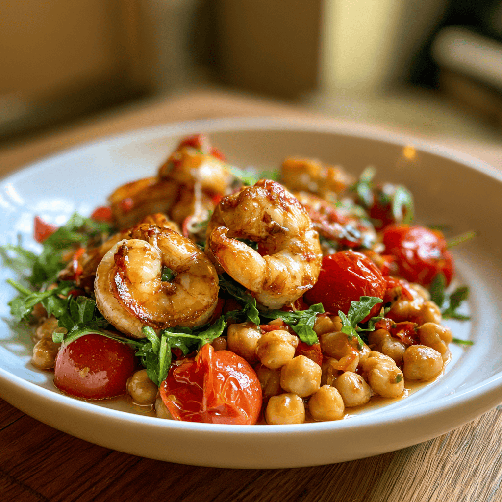 Serving suggestion for High-Protein Shrimp and Chickpea Salad — High-Protein Shrimp and Chickpea Salad