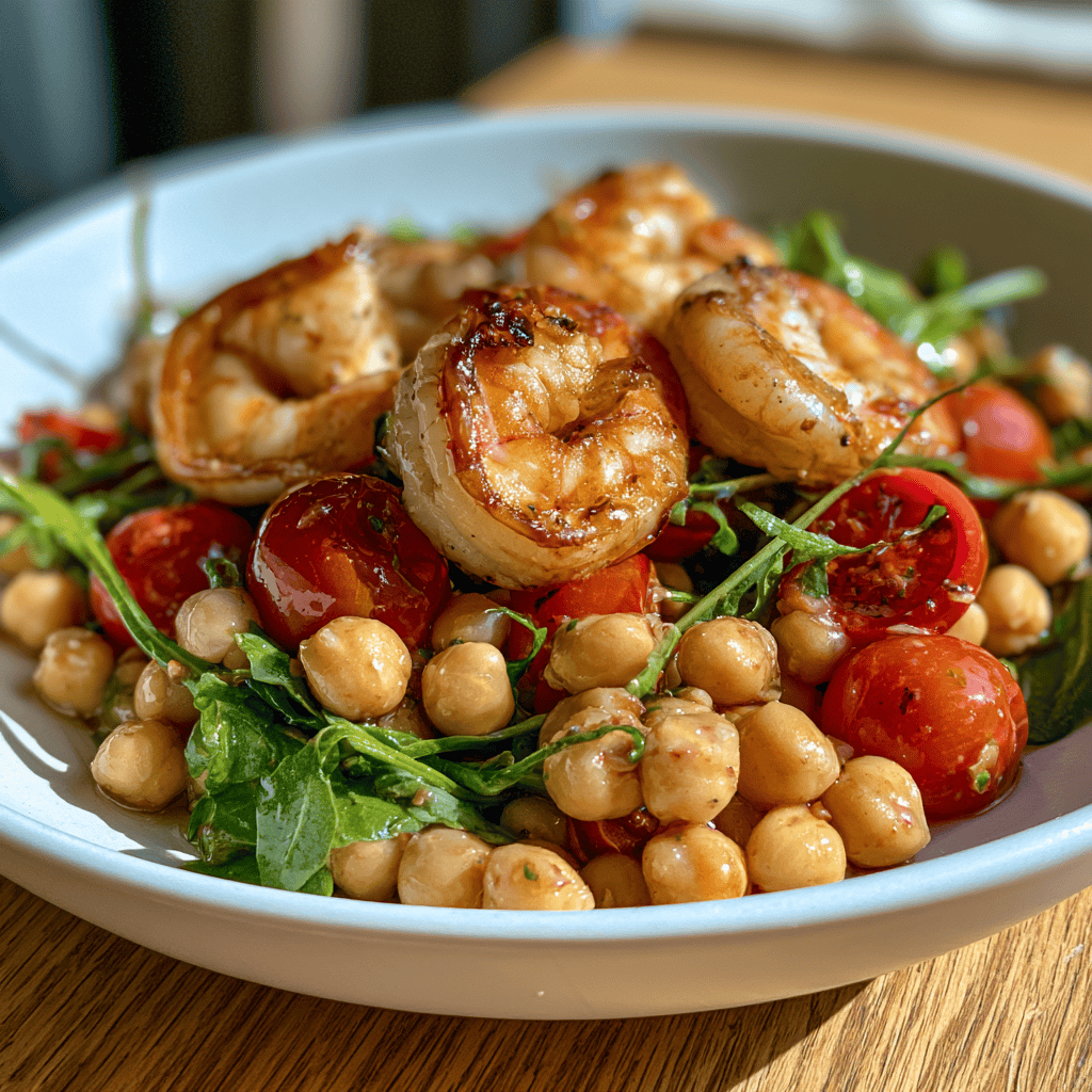 High-Protein Shrimp and Chickpea Salad — homemade High-Protein Shrimp and Chickpea Salad recipe