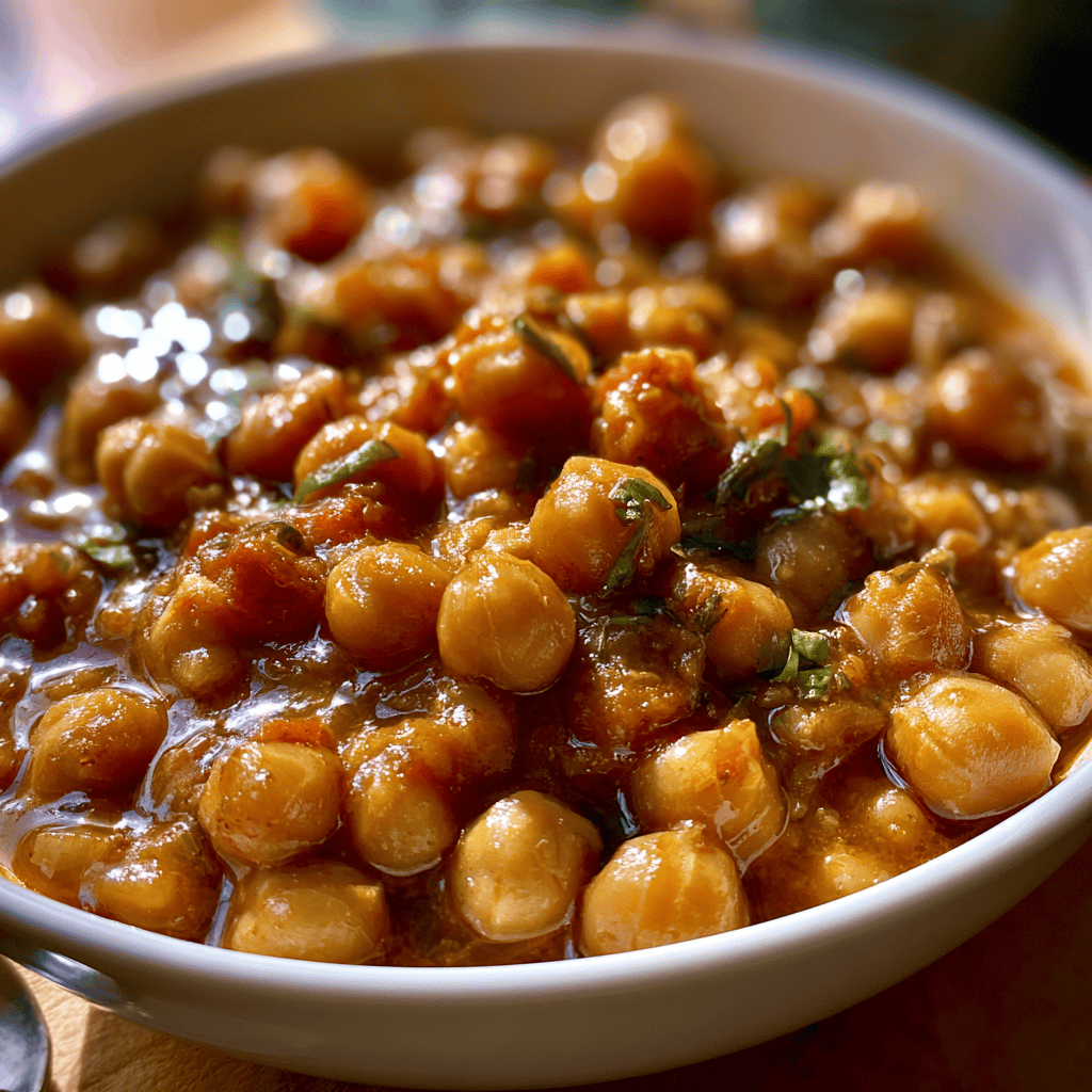 Step-by-step preparation of Indian Chickpea Curry (Indian Chickpea Curry)