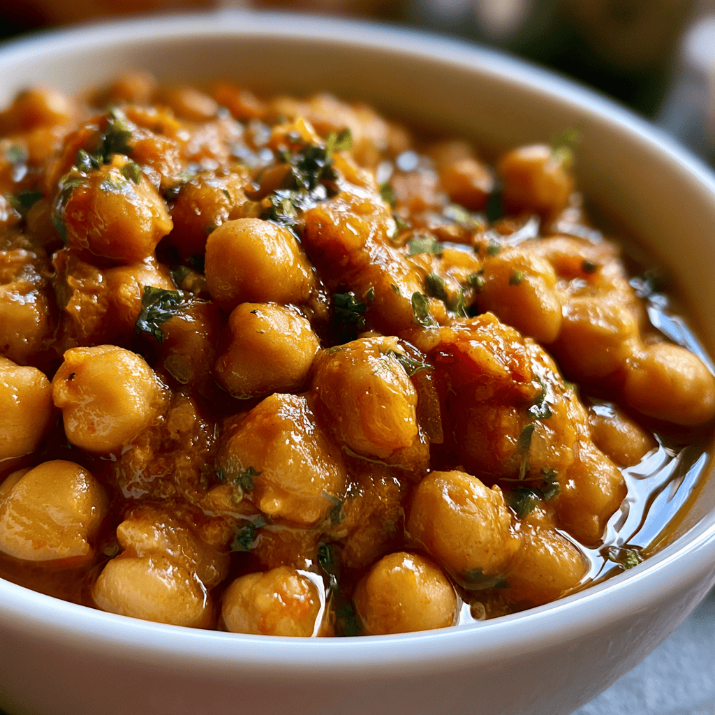Serving suggestion for Indian Chickpea Curry — Indian Chickpea Curry