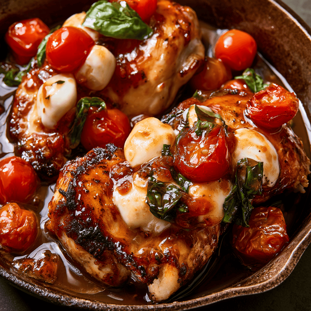Italian Caprese Chicken Skillet Step-by-step preparation of Italian Caprese Chicken Skillet (Caprese Chicken Skillet)