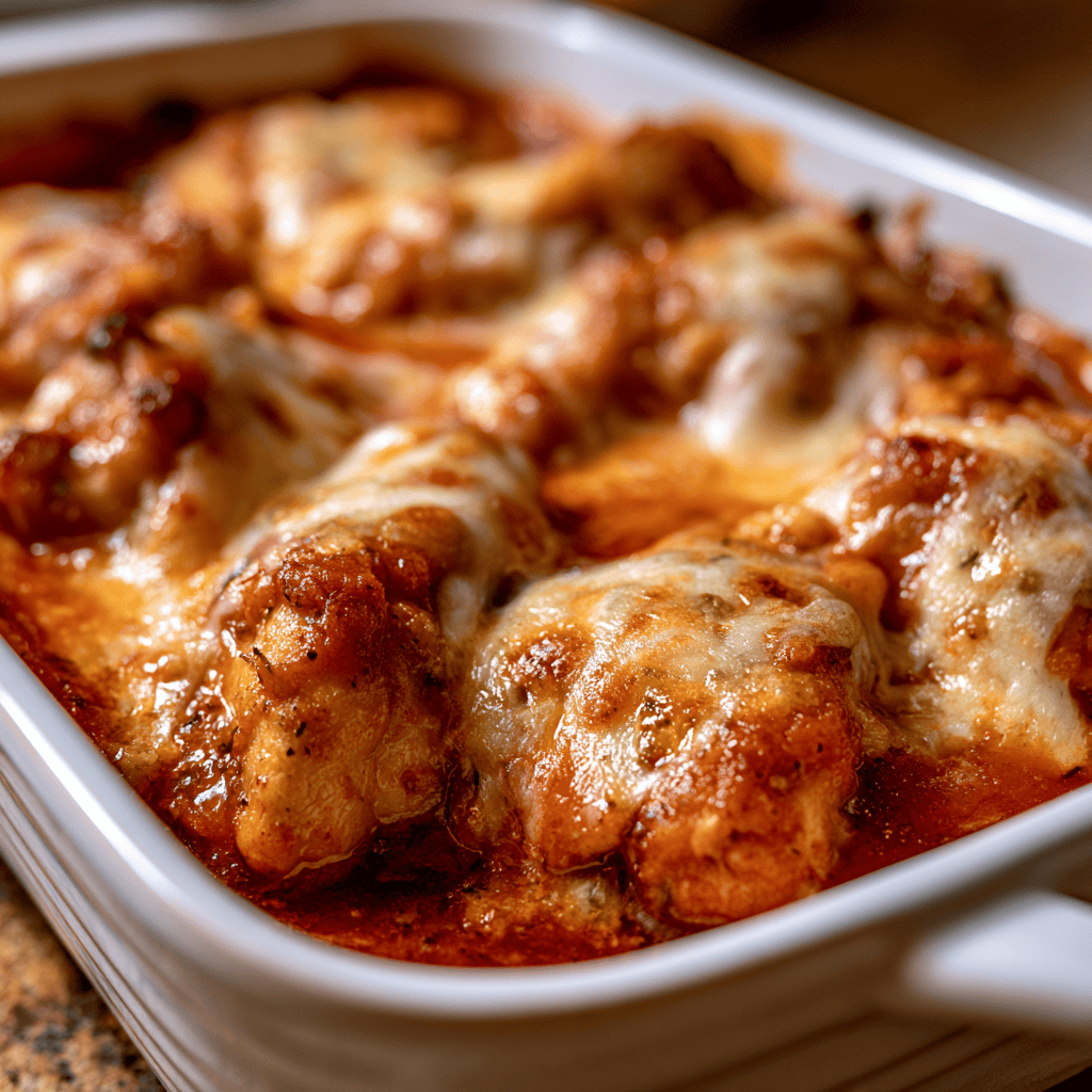 Keto Chicken Parmesan Bake Serving suggestion for Keto Chicken Parmesan Bake โ Keto Chicken Parmesan Bake