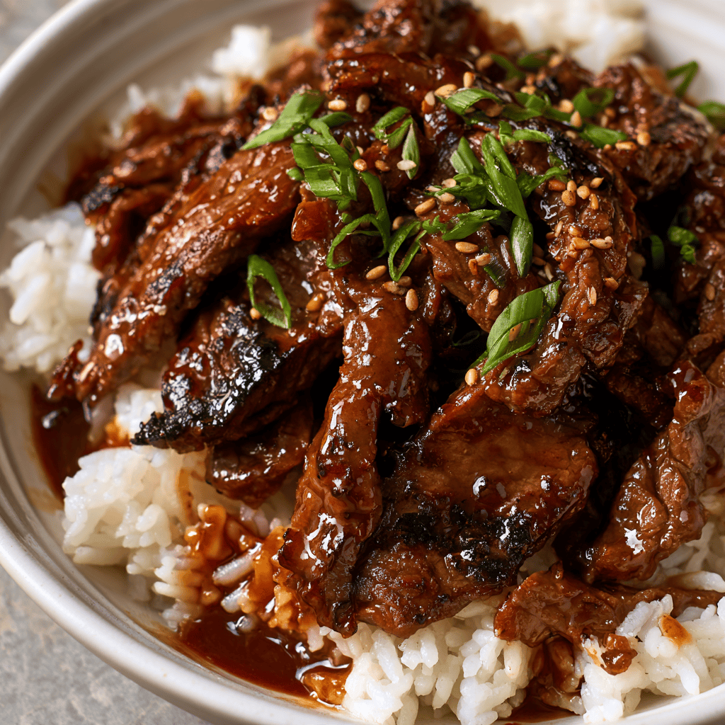 Korean Beef Bulgogi Bowls Serving suggestion for Korean Beef Bulgogi Bowls โ Korean Beef Bulgogi Bowls