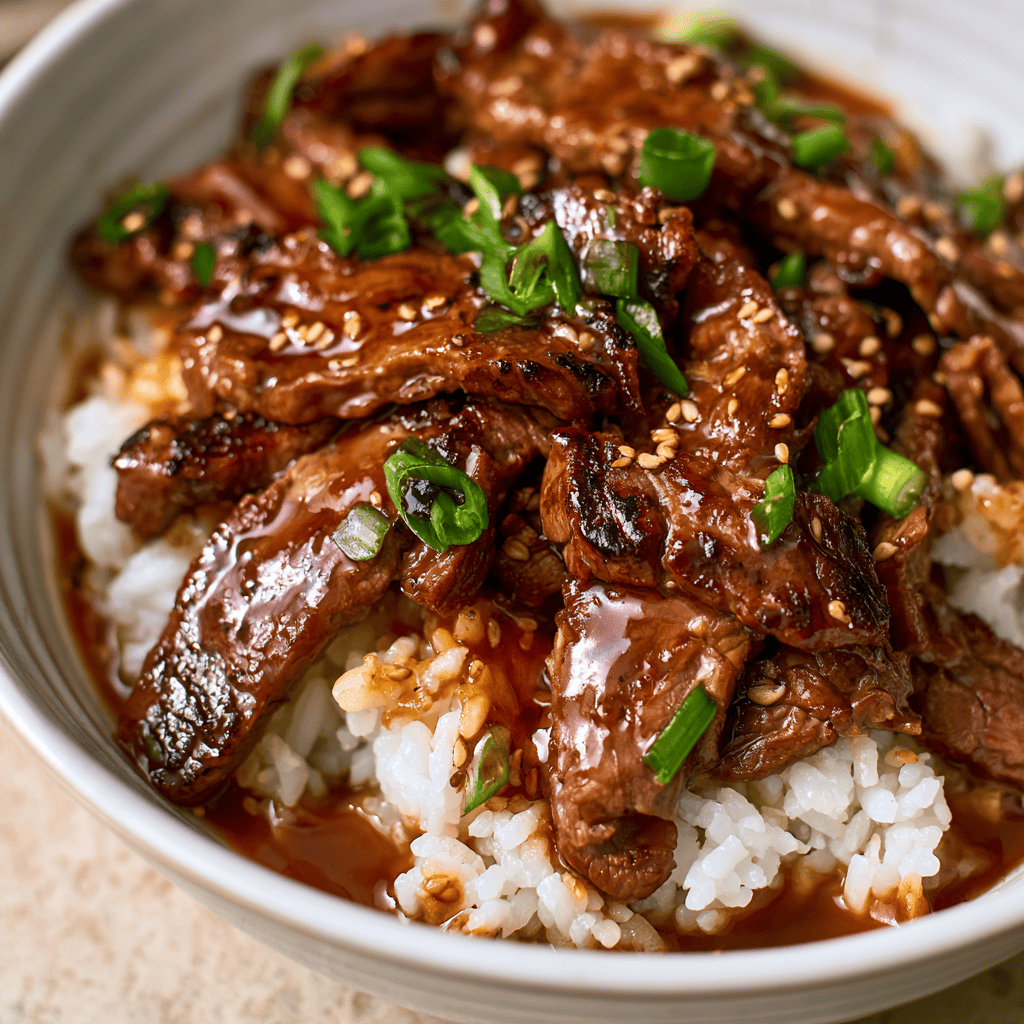 Korean Beef Bulgogi Bowls — homemade Korean Beef Bulgogi Bowls recipe