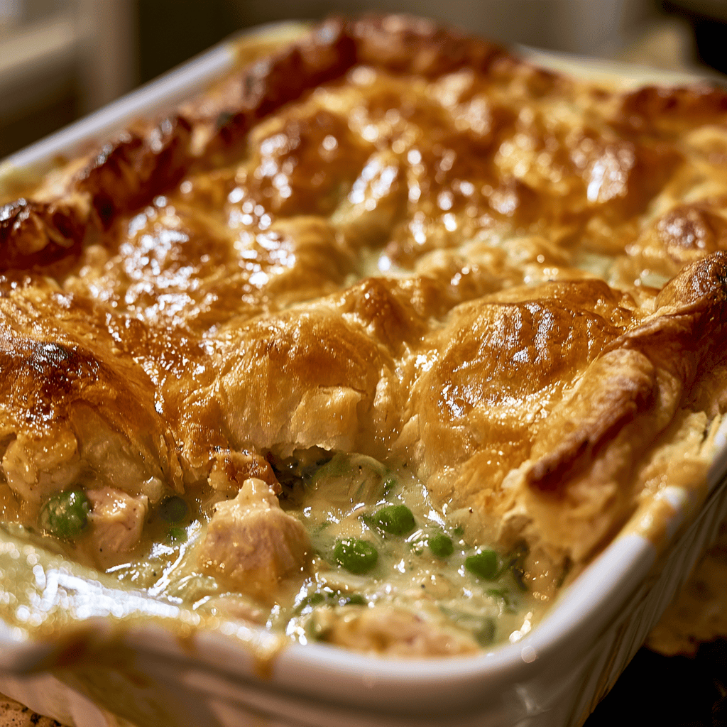 Lightened-Up Chicken Pot Pie — homemade Lightened-Up Chicken Pot Pie recipe