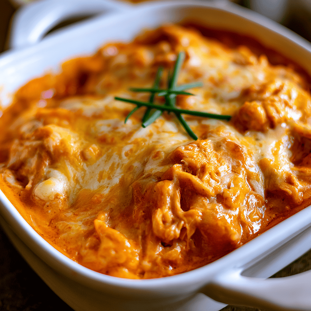 Low-Carb Buffalo Chicken Casserole Serving suggestion for Low-Carb Buffalo Chicken Casserole โ Low-Carb Buffalo Chicken Casserole