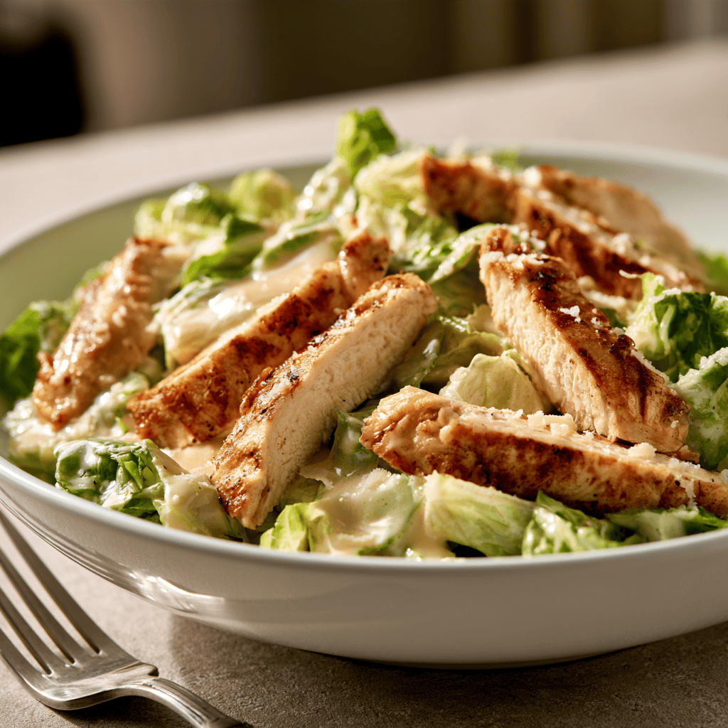 Low-Carb Chicken Caesar Salad Bowls Serving suggestion for Low-Carb Chicken Caesar Salad Bowls β Low-Carb Chicken Caesar Salad