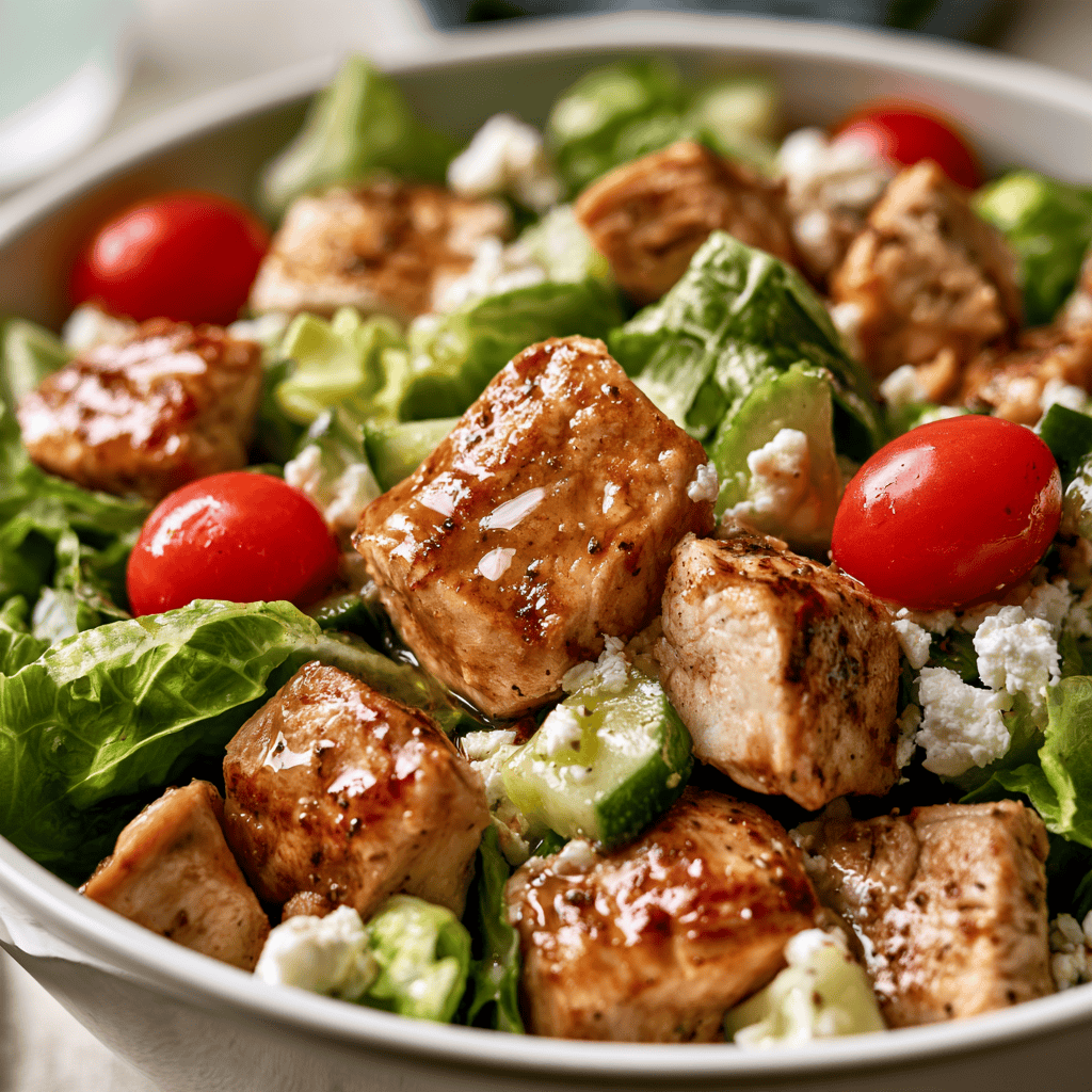 Meal Prep Greek Chicken Salad Bowls Step-by-step preparation of Meal Prep Greek Chicken Salad Bowls (Meal Prep Greek Chicken Salad Bowls)