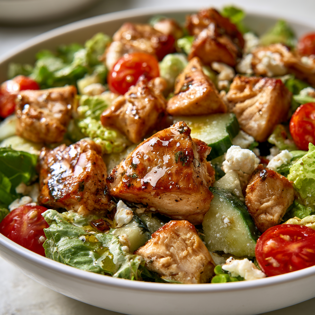 Meal Prep Greek Chicken Salad Bowls — homemade Meal Prep Greek Chicken Salad Bowls recipe