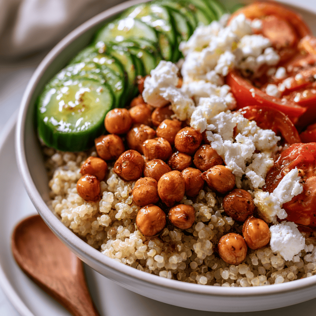Meal Prep Mediterranean Chickpea Bowls — homemade Mediterranean Chickpea Bowls recipe
