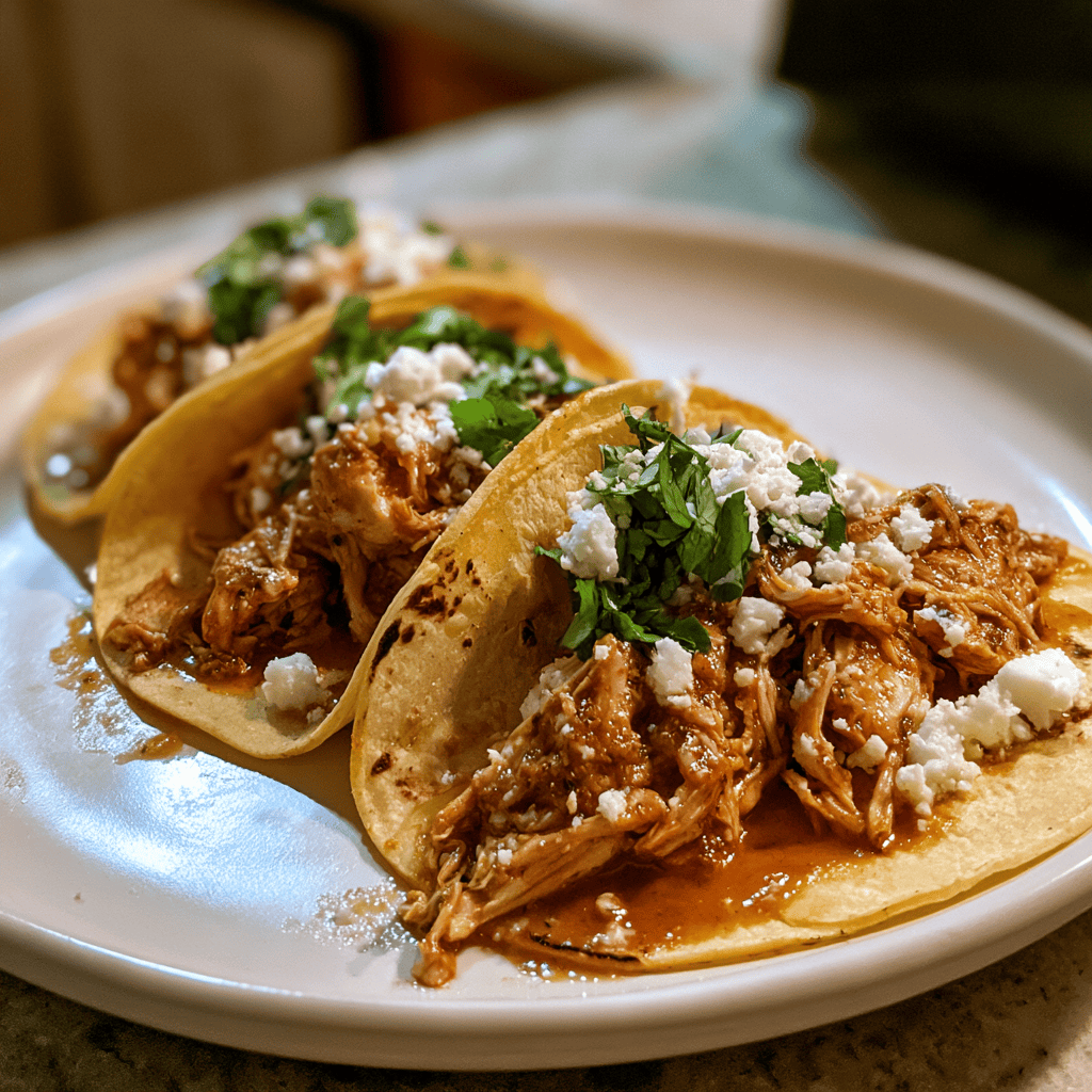 Mexican Chicken Tinga Tacos — homemade Chicken Tinga Tacos recipe