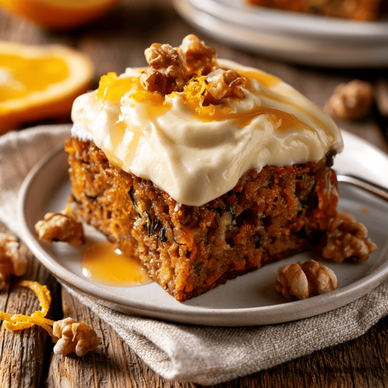 Moist Carrot Zucchini Bars with Citrus Frosting — homemade carrot zucchini bars recipe