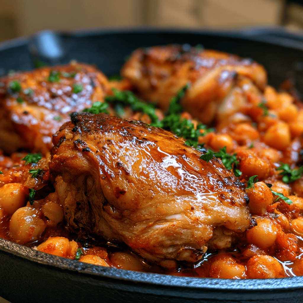 One-Pan Harissa Chicken Thighs Step-by-step preparation of One-Pan Harissa Chicken Thighs (Harissa Chicken Thighs)