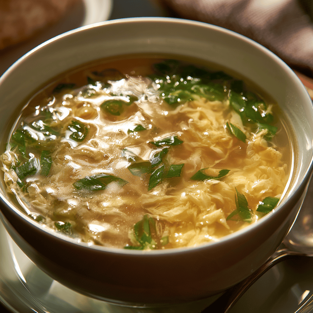 Quick Egg Drop Soup Step-by-step preparation of Quick Egg Drop Soup (Quick Egg Drop Soup)