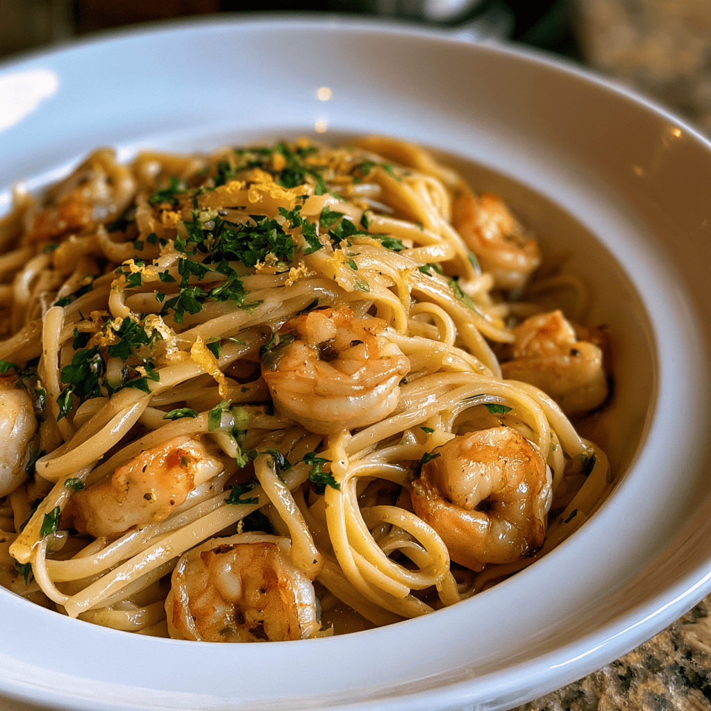 Quick Lemon Herb Shrimp Pasta Serving suggestion for Quick Lemon Herb Shrimp Pasta β Lemon Herb Shrimp Pasta