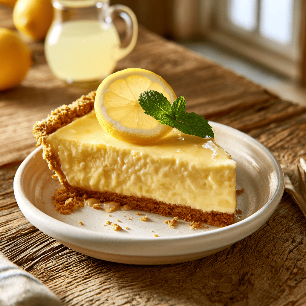 Refreshing No-Bake Lemon Icebox Pie — homemade No-Bake Lemon Icebox Pie recipe