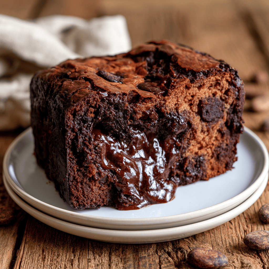 Rich & Gooey Hot Fudge Brownie Bread Step-by-step preparation of Rich & Gooey Hot Fudge Brownie Bread (hot fudge brownie bread)
