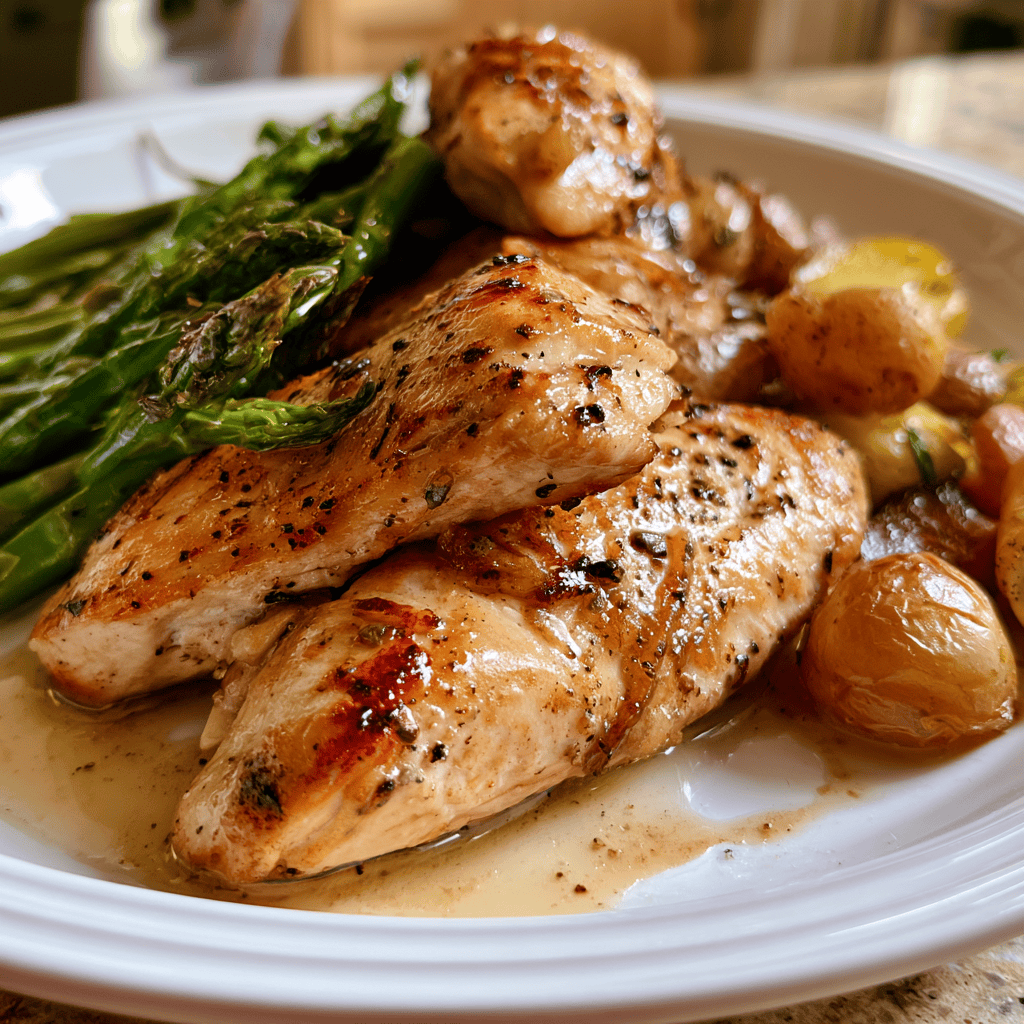 Sheet-Pan Lemon Pepper Chicken Serving suggestion for Sheet-Pan Lemon Pepper Chicken โ sheet-pan lemon pepper chicken