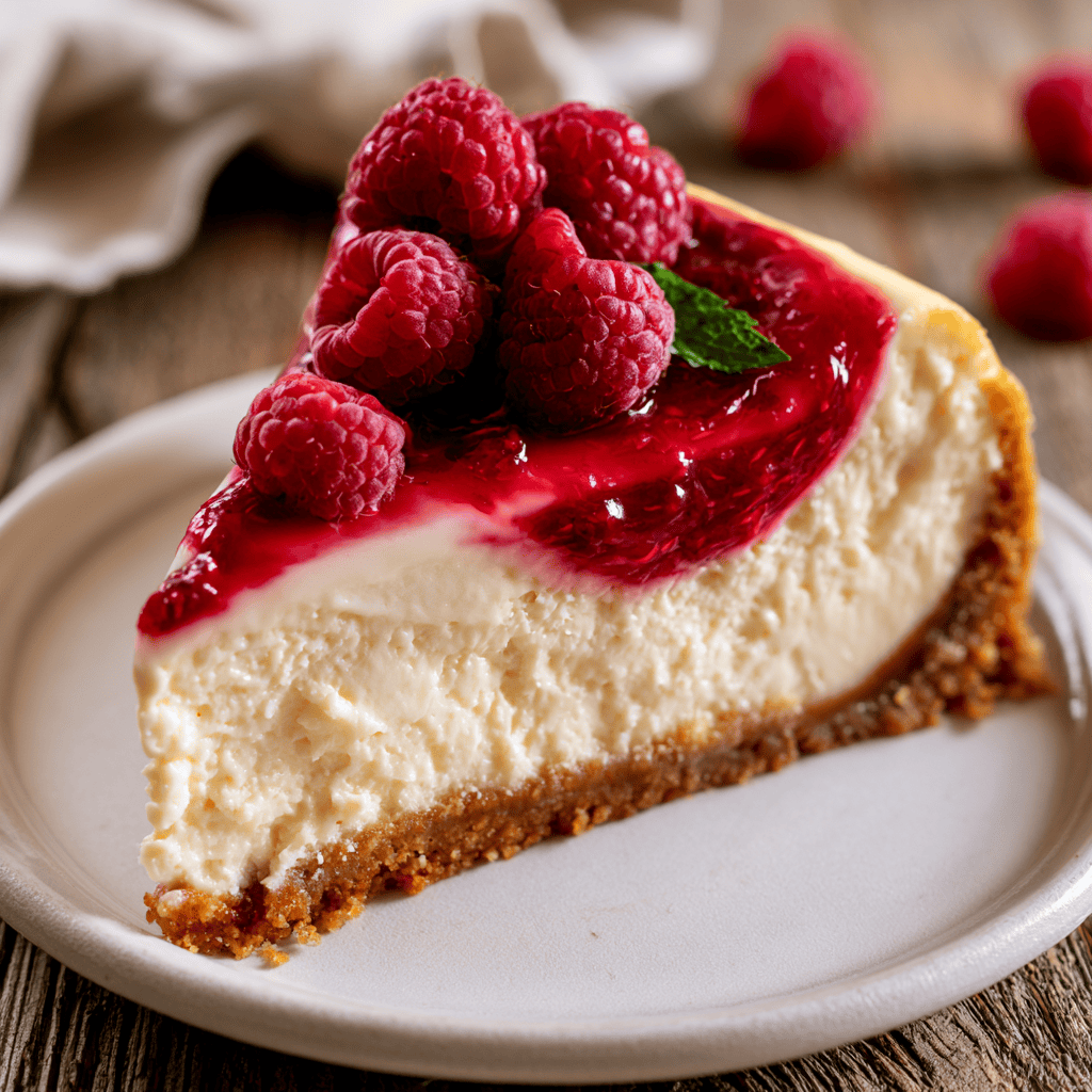 Simple No-Bake Raspberry Cheesecake Serving suggestion for Simple No-Bake Raspberry Cheesecake โ No-Bake Raspberry Cheesecake