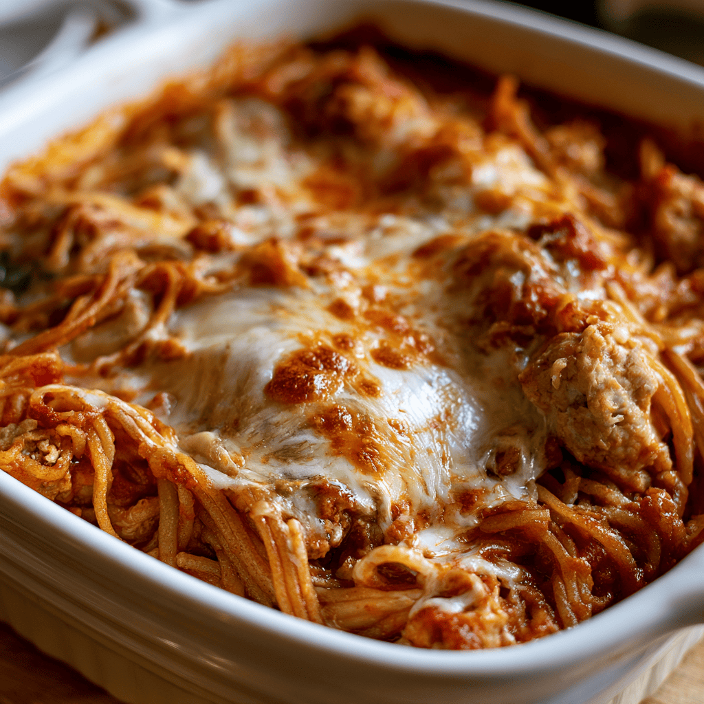 Skinny Baked Spaghetti Step-by-step preparation of Skinny Baked Spaghetti (Skinny Baked Spaghetti)