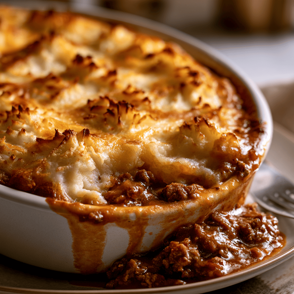 Serving suggestion for Skinny Shepherd's Pie — Skinny Shepherd's Pie