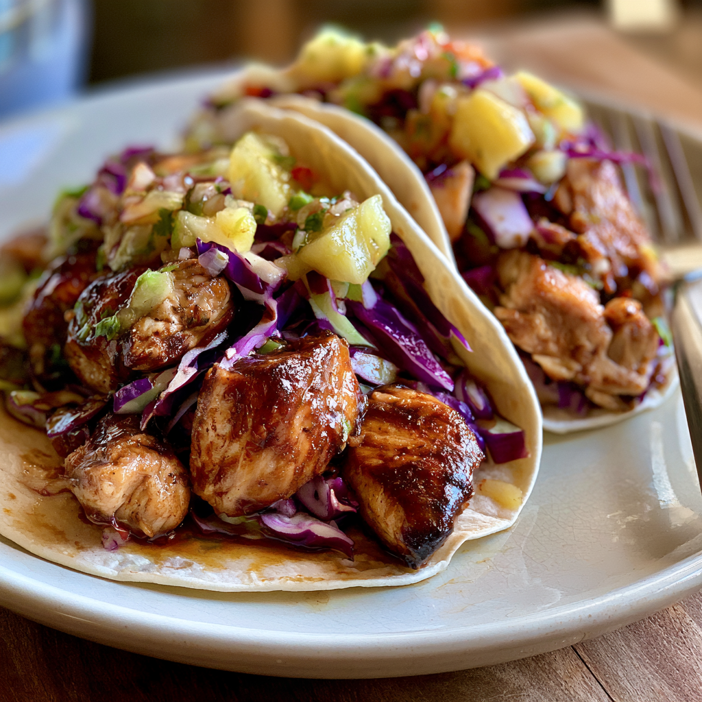 Speedy Jerk Chicken Tacos Step-by-step preparation of Speedy Jerk Chicken Tacos (jerk chicken tacos)