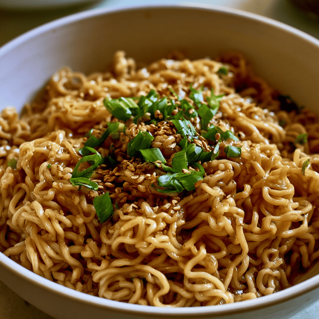 Step-by-step preparation of Speedy Sesame Noodle Bowls (sesame noodle bowls)