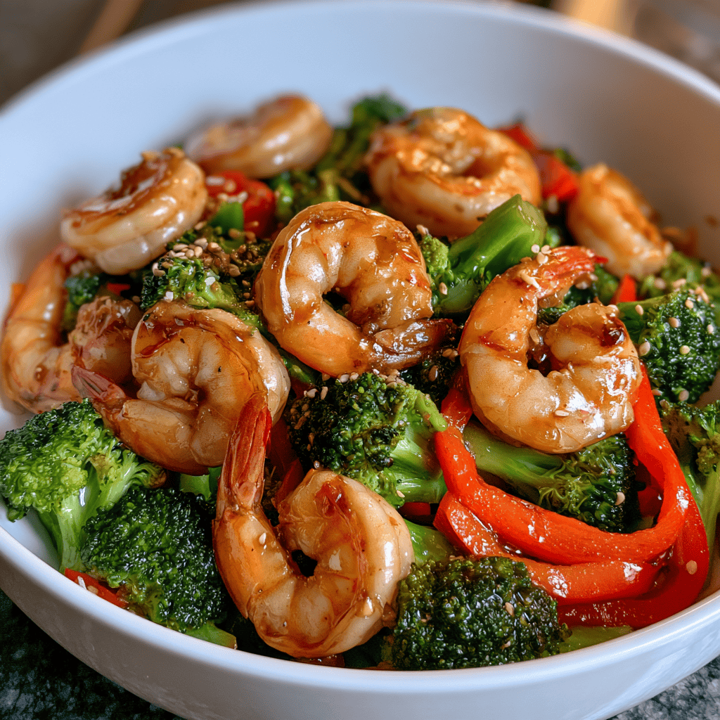 Speedy Shrimp Stir-Fry Serving suggestion for Speedy Shrimp Stir-Fry โ shrimp stir-fry