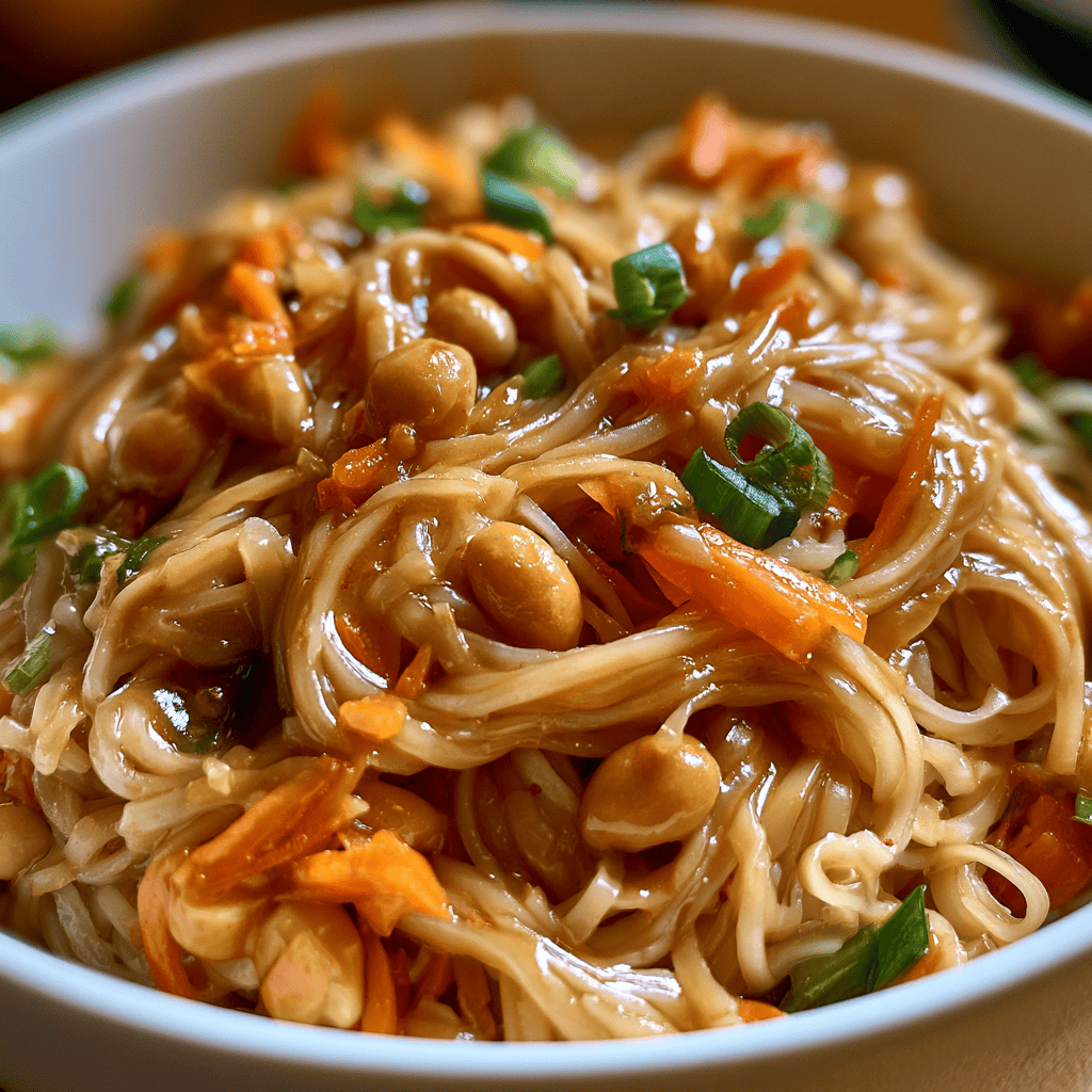 Speedy Thai Peanut Noodles Step-by-step preparation of Speedy Thai Peanut Noodles (Thai Peanut Noodles)
