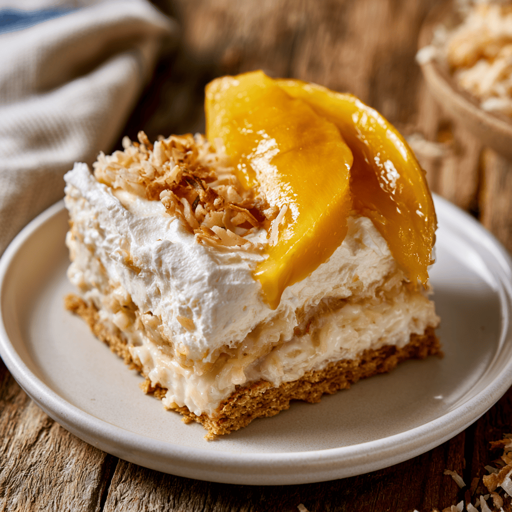 Step-by-step preparation of Tropical Coconut Cream Dream Bars (Coconut Cream Dream Bars)