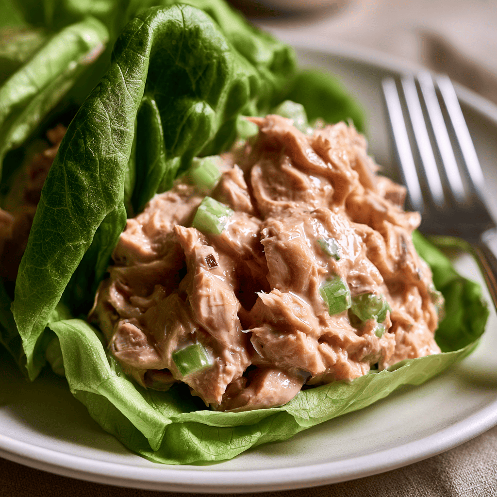 Tuna Protein Salad Lettuce Wraps Step-by-step preparation of Tuna Protein Salad Lettuce Wraps (tuna protein salad lettuce wraps)